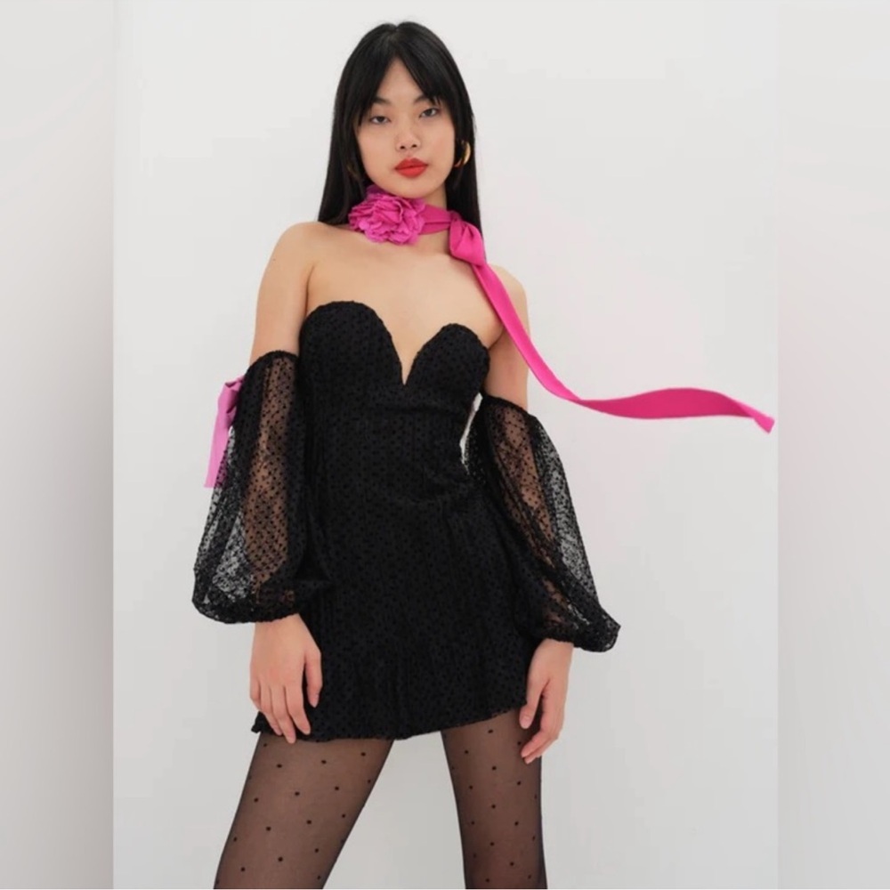 For love and lemons off shoulder mini dress